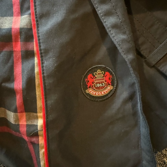 Pendleton Black Classic Trench Coat w/ Plaid Lining - Picture 5 of 7